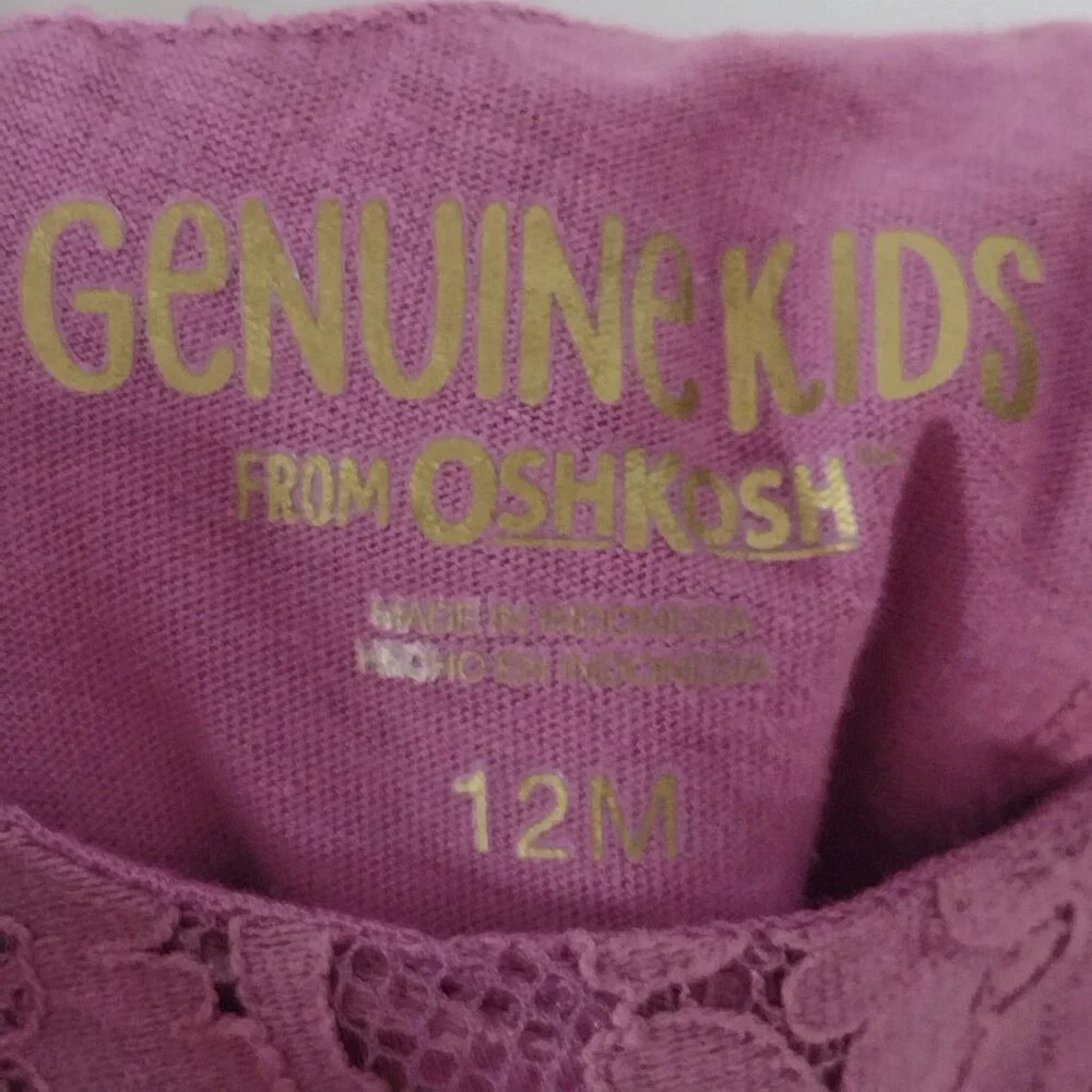 NWT Genuine Kids Baby Violet Dress Size 12M
